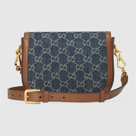 gucci horsebit 1955 mini bag denim|gucci horsebit shoulder bag small.